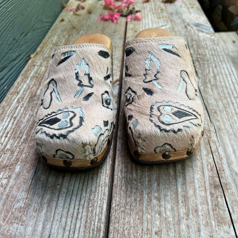 Diego di Lucca Calfskin Clogs Size 7